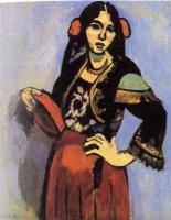 Matisse, Henri Emile Benoit - spanish woman with a tambourine